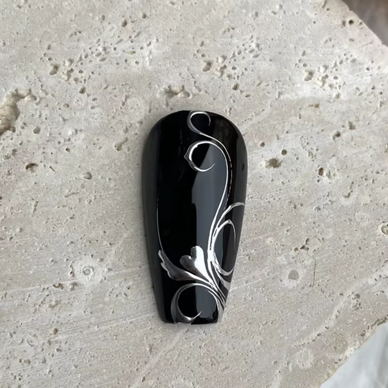 Nouveau dessin métallique peinture Gel vernis Nail Art tremper Gel vernis à ongles fleur dessin or a
