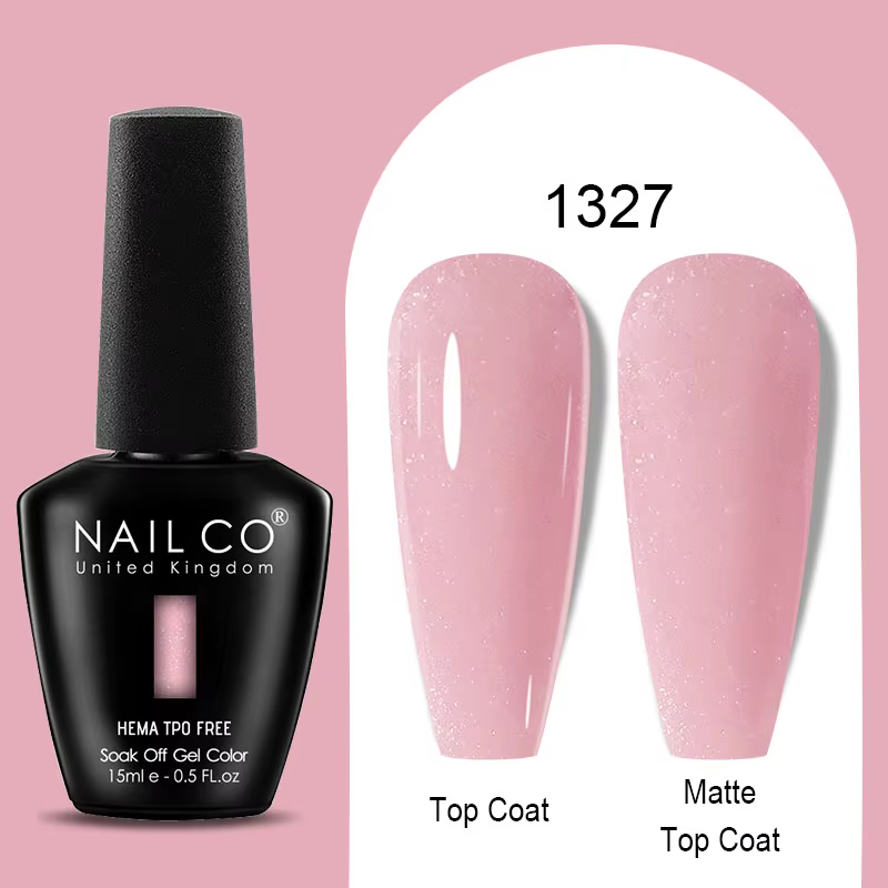 NAILCO 15ml Vernis à ongles gel couleur nude sans HEMA ni TPO, Esmalte Semi-permanent, Vernis UV, La