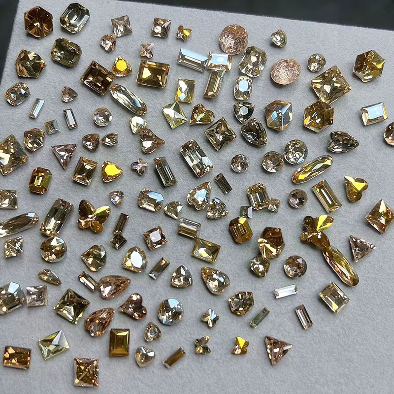Strass scintillants multi-formes pour Nail Art, verre brillant de qualité, pierres précieuses pour N