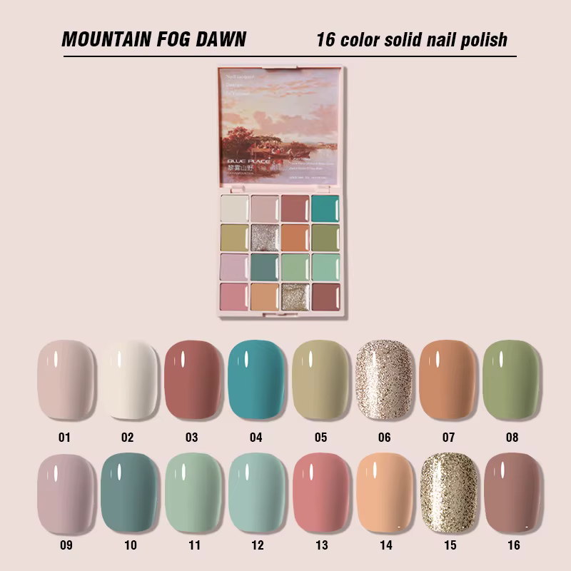 Palette de gel solide pour ongles, peinture effet boue, couleurs printemps-été pour la décoration de