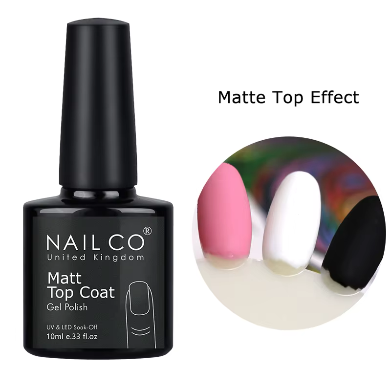 NAILCO 10ml velours couche de finition Gel Nail Art mat couche de finition Design tremper UV trempé 