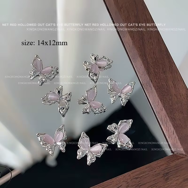 Bijoux papillon pour Nail Art, 5 pièces, nouveaux accessoires de décoration d'ongles en alliage de l