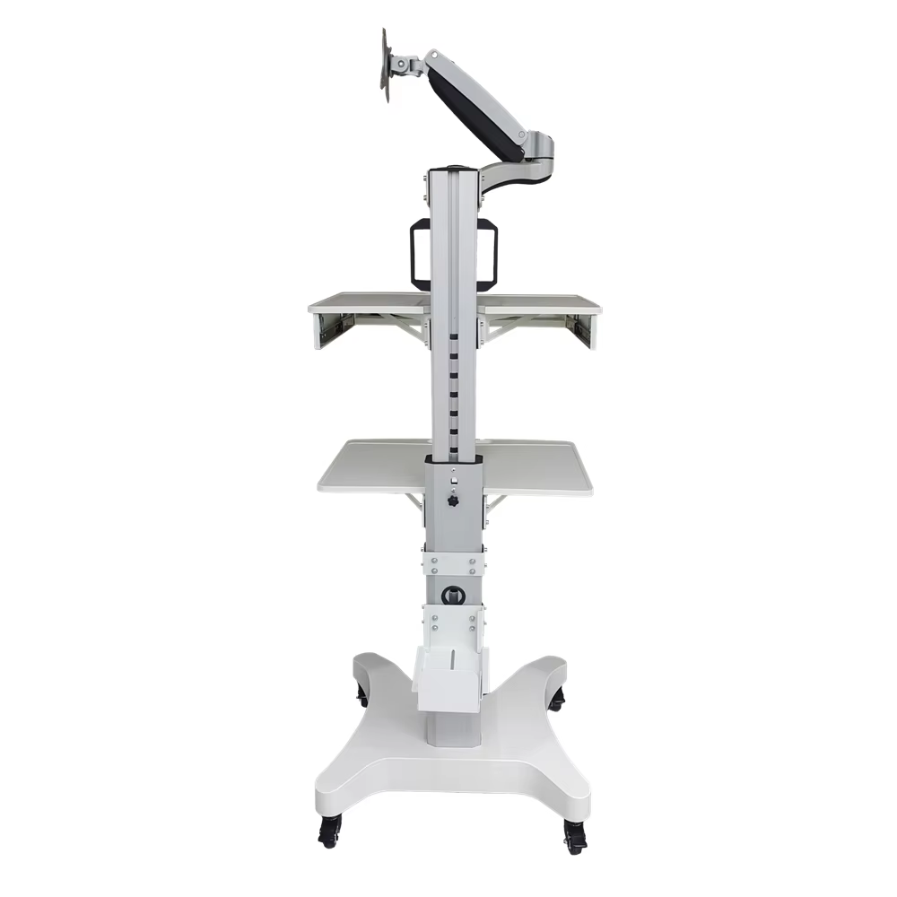 Chariot médical mobile pour ordinateur portable et moniteur, chariot d'infirmière, chariot dentaire