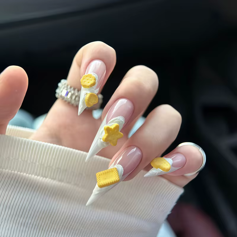 Ensemble de moules à ongles et à biscuits en forme d'animaux mignons - Formes de chien et de lapin,