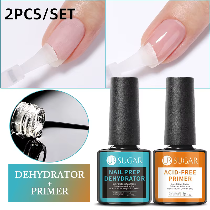 UR SURGAR 2 pièces/ensemble 15/30/100ML presse-ongles et déshydrateur de préparation des ongles ense