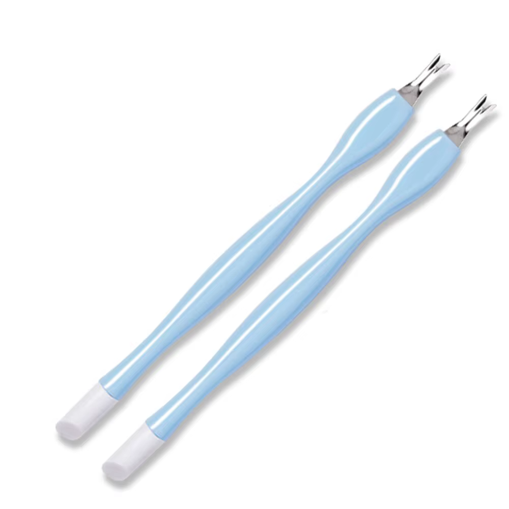 Outils de manucure et pédicure en acier inoxydable, poussoir de vernis à ongles gel UV, tondeuse à 2