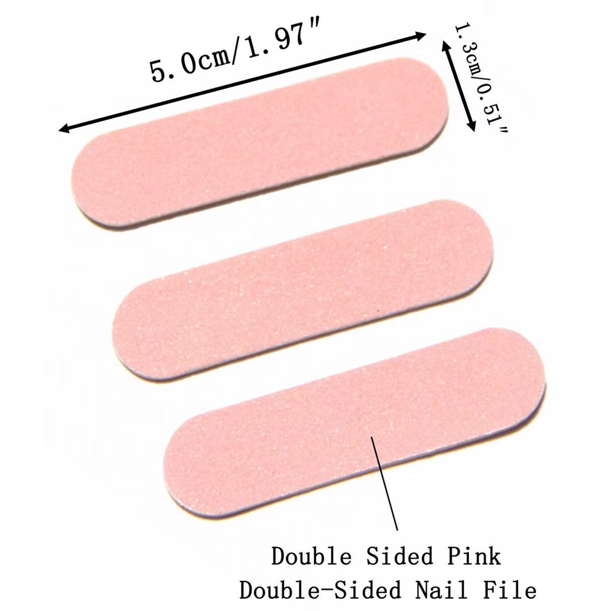 15 à 1000 pièces de limes à ongles roses double face en émeri pour manucure, pédicure, nail art, pol