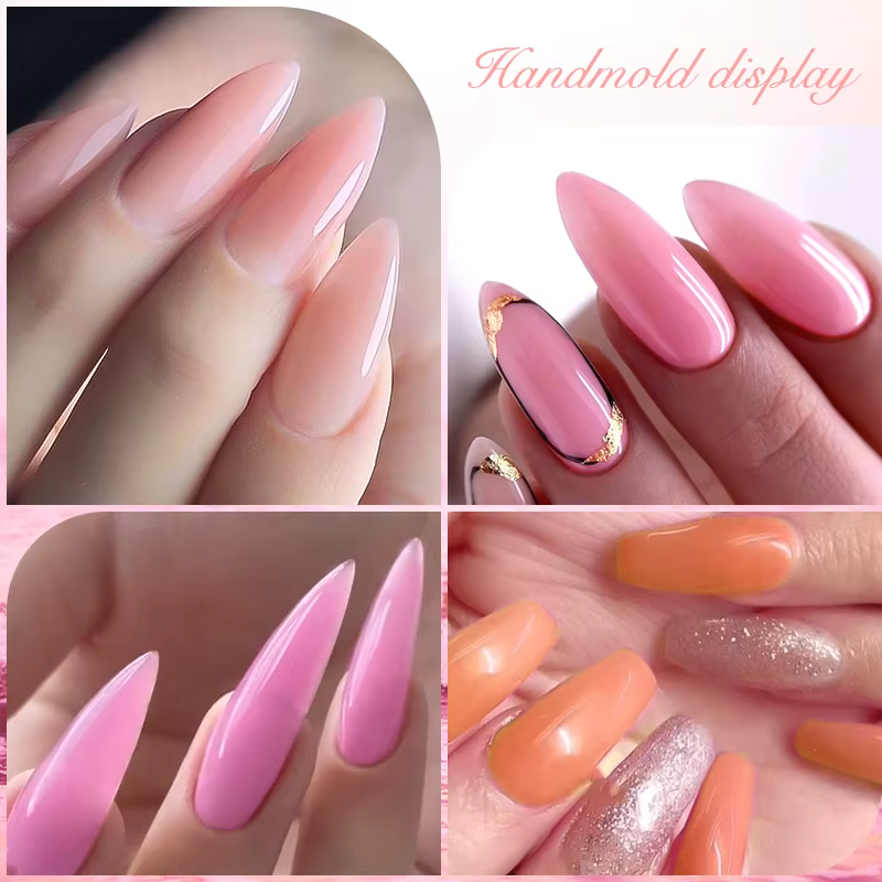 MTSSII 7ml Extension rapide vernis à ongles gelée Transparent nu rose rouge Gel dur construction rap