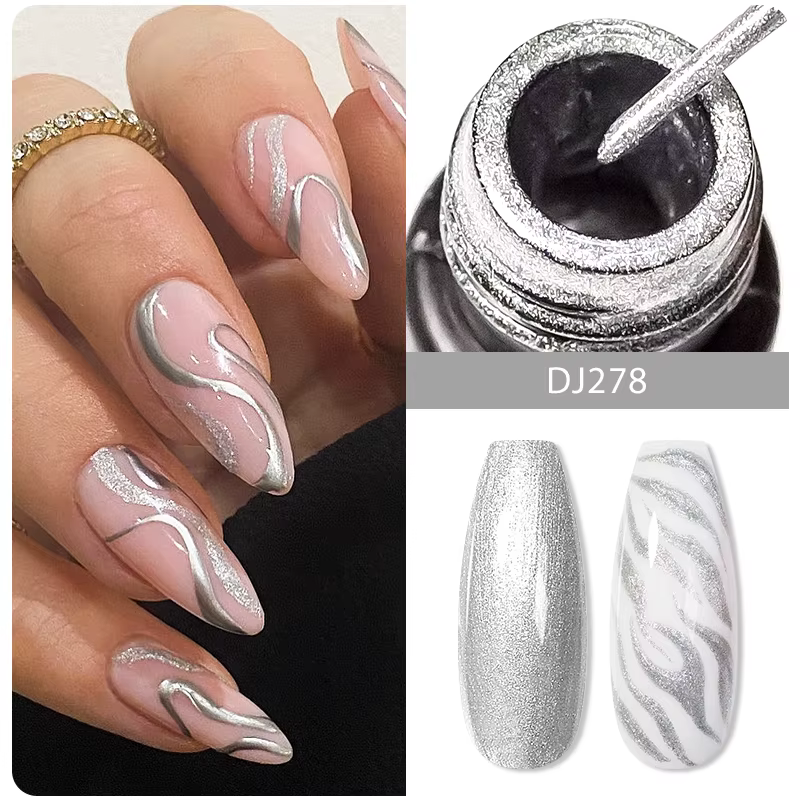 MEET ACROSS 5ml Liner vernis à ongles Gel 28 couleurs noir blanc français tirer ligne peinture Gel p