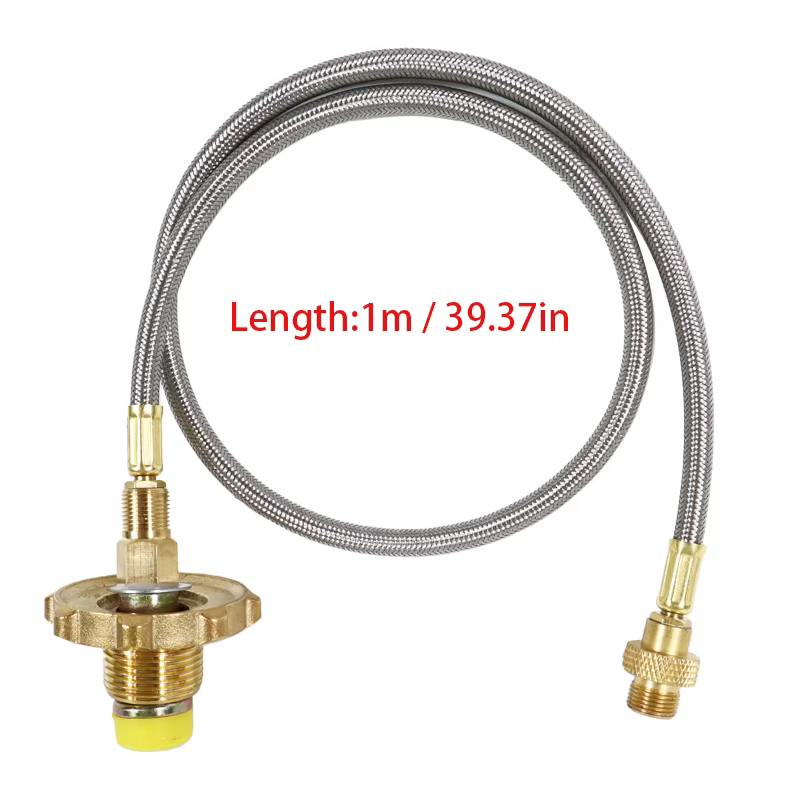 Adaptateur de recharge de propane pour cuisinière à gaz extérieure, ligne de connexion de gaz précie