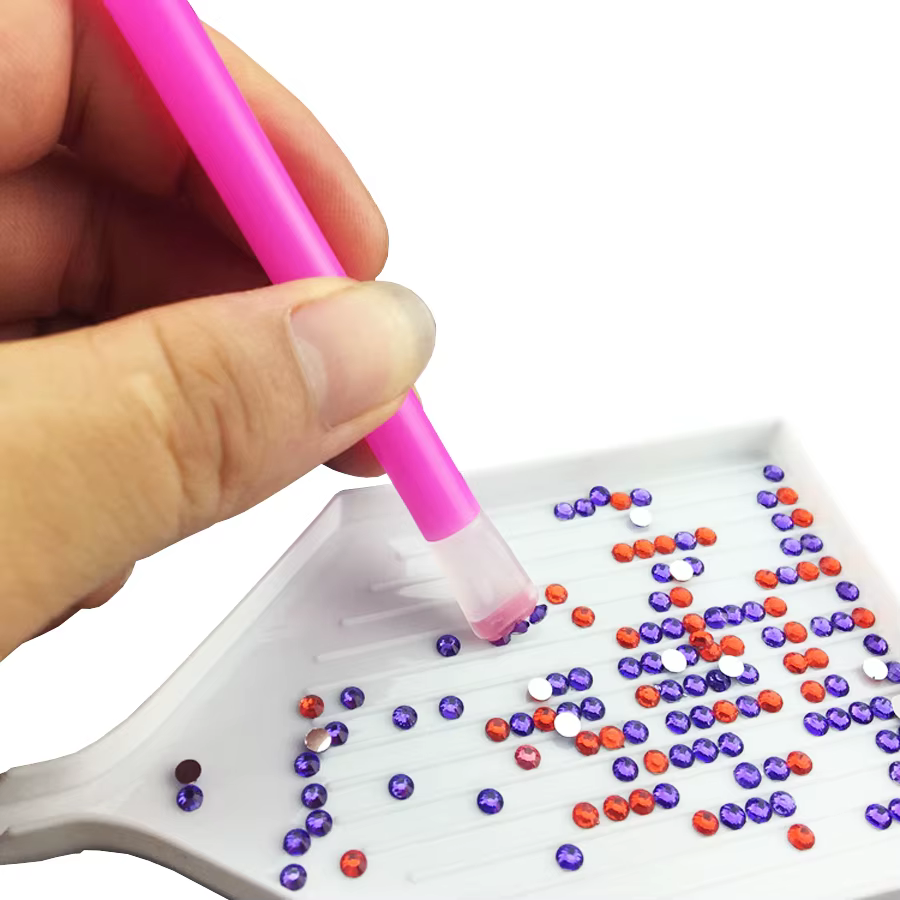 Récipient de biscuits d'art d'ongle, peinture de diamant, ramassage de points, pointes ouvertes pour