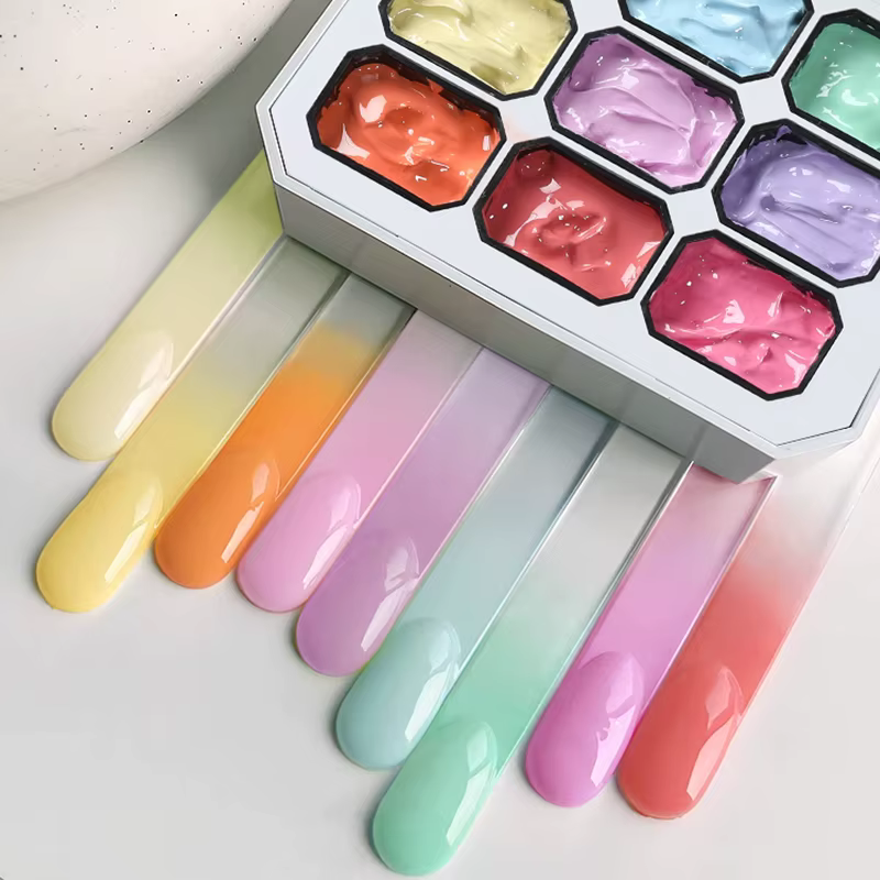 UR SUGAR 9 couleurs 4 en 1 Pat peinture Gel Y2K dégradé Blush couleur Semi Permanent tremper UV & LE