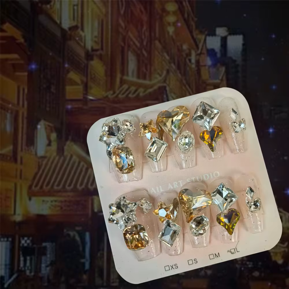 N64.Colorful Angel RapIndustry Purple Rotterdam Kling Alien Diamond, souhaits on, Nail Art Shows, Wh