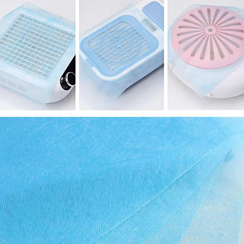 Ensemble de papier filtre collecteur pour aspirateur d'ongles, 100 pièces, 20x24cm, anti-poussière, 