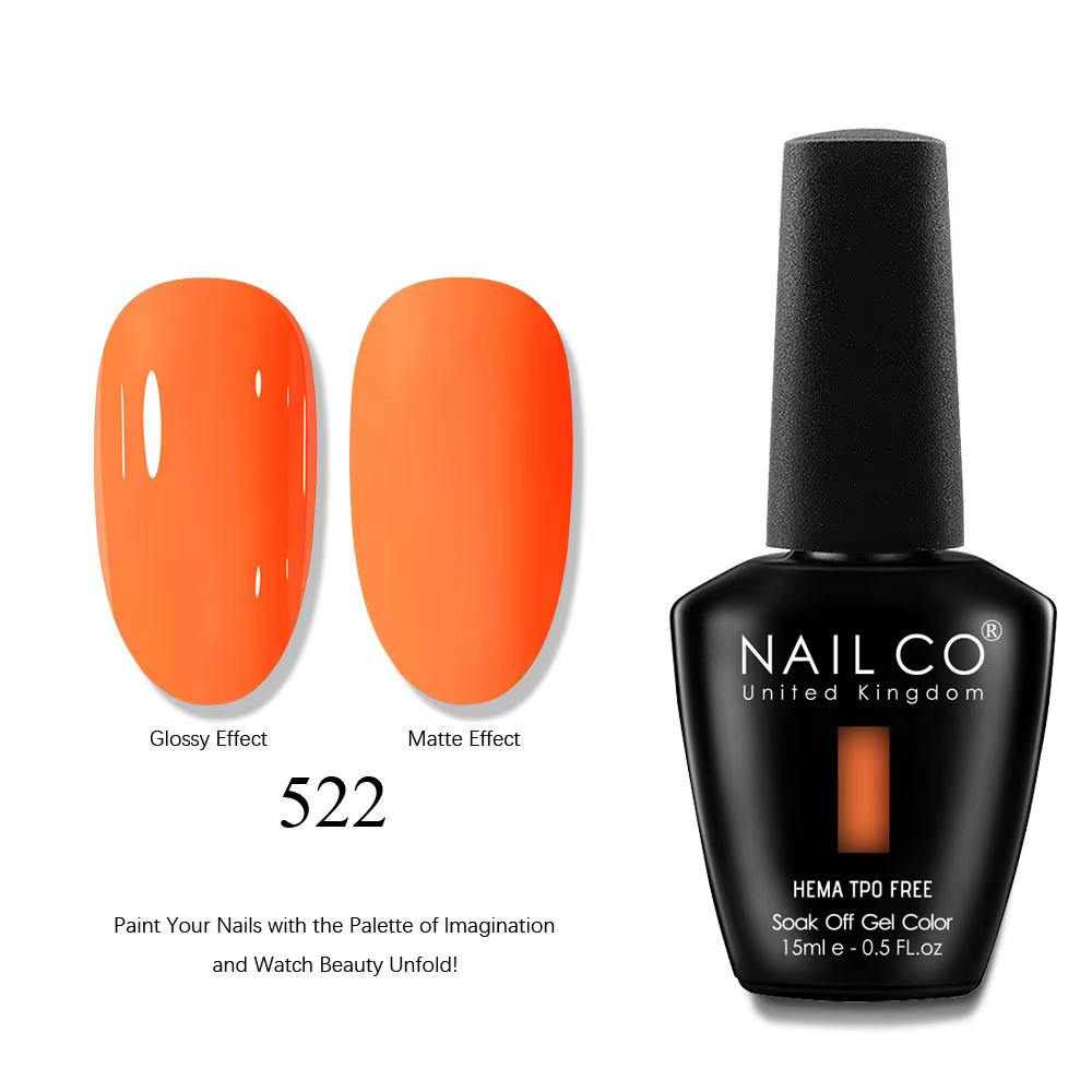 NAILCO 15ml Série Couleurs Rouge Foncé Vernis à Ongles Gel Nail Art Manucure Marron Nude Gel UV Gell