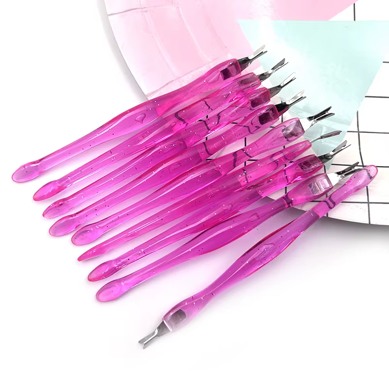 5/10/20/50Pcs dissolvant de peau morte Nail Art fourchette dissolvant de cuticules pince poussoir to