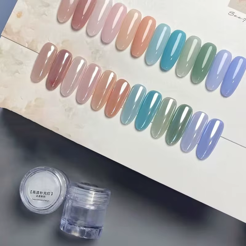 1 pot de poudre à ongles chromée Aurora Orange, effet miroir lunaire brillant, pigment de paillettes
