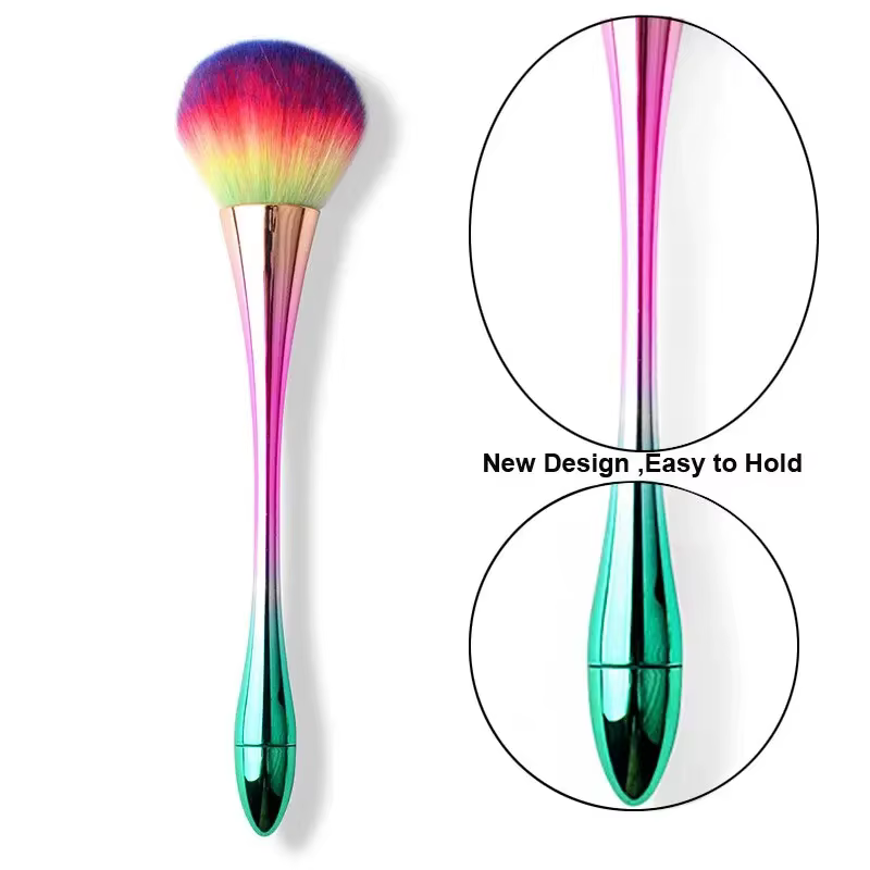 Pinceau professionnel à manche long pour nail art, brosse de maquillage, outils de manucure, 7 style