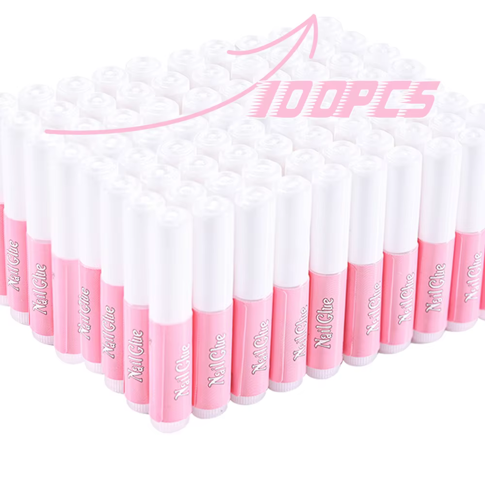 Colle à ongles Super forte pour ongles en acrylique, 100 pièces, à pression, adhésif professionnel p