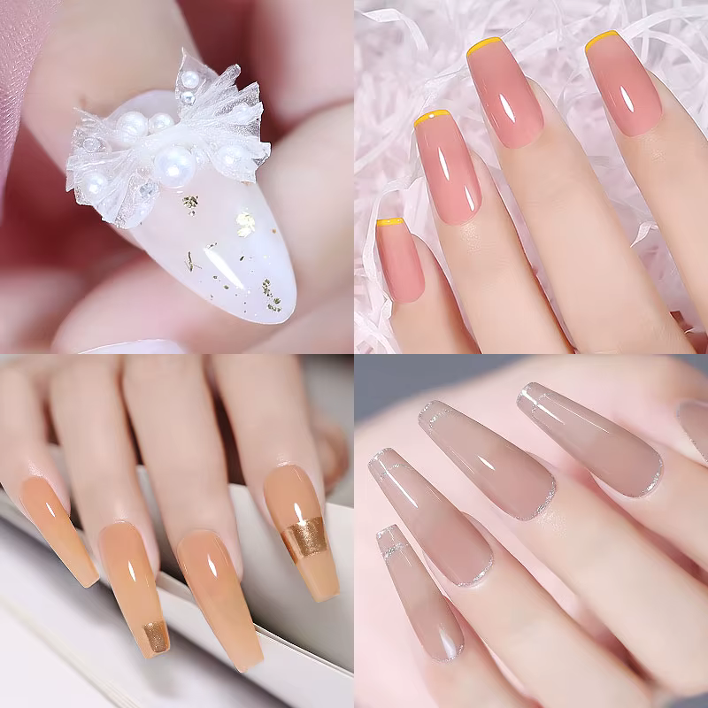 Clou Beaute Semi-transparent gelée couleur UV Gel manucure Gel ongles fournitures pour les professio
