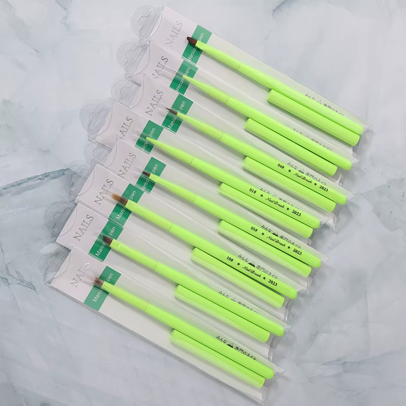 Sweet-Z vert brosse à ongles Gel brosse pour manucure acrylique UV Gel Extension stylo vernis à ongl