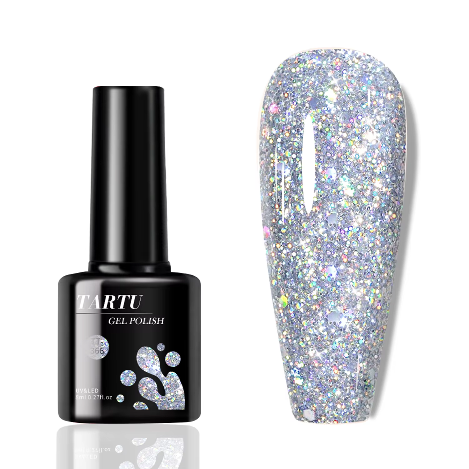 Verhéritage à Ongles Gel UV LED Brcorporelle à Paillettes pour Femme, Soak Off, Manucure DIY, Décora