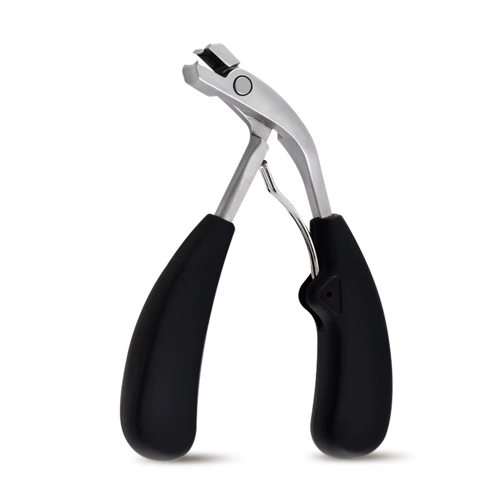 Coupe-ongles professionnel à tête coudée pour orteils incarnés, pour coupe-ongles épais avec receveu