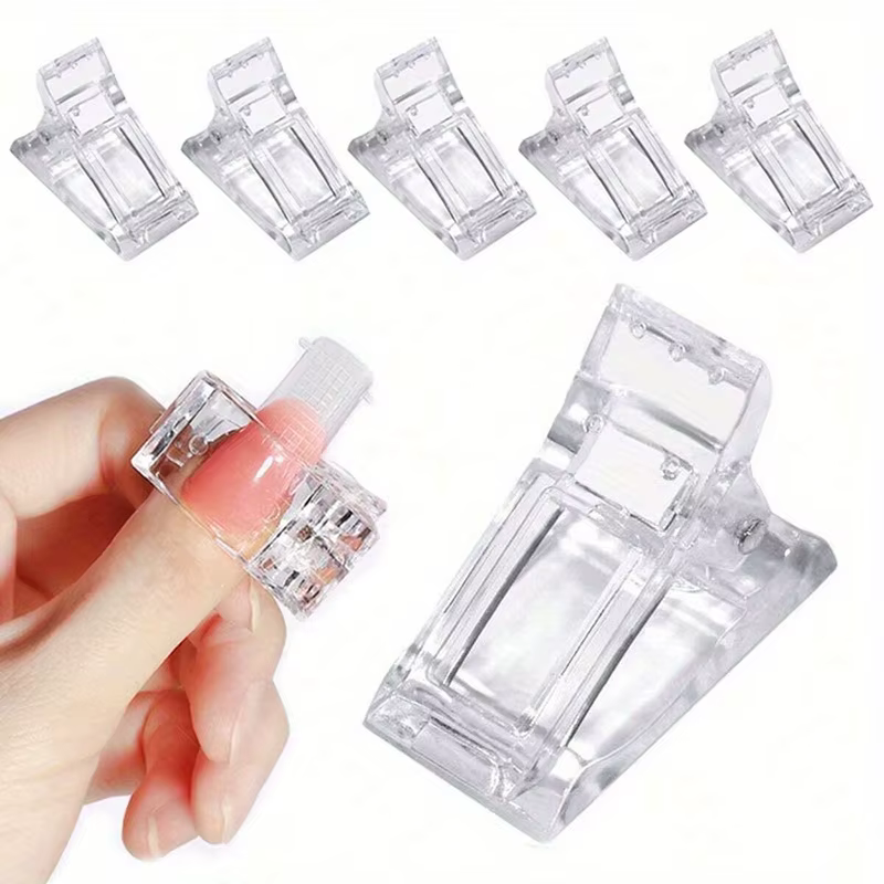 Pinces à ongles en Gel Transparent, 5/10 pièces, pointes de construction rapide, Extension de vernis