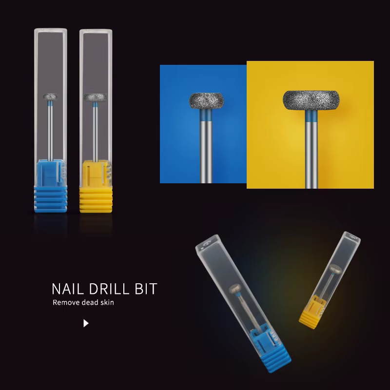 Foret à ongles en diamant, fraise rotative, pointes de nettoyage des cuticules, appareil pour manucu