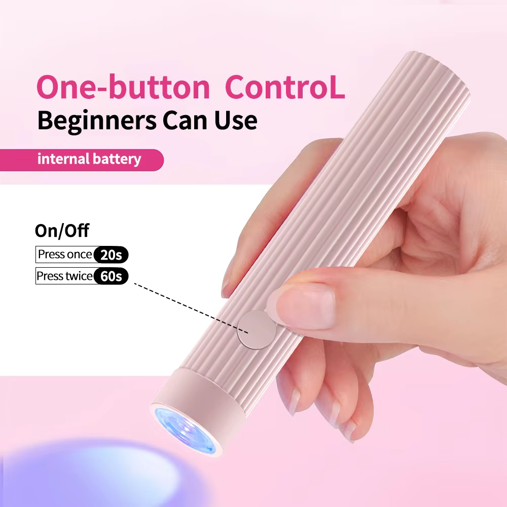 YIKOOLIN 1 Pc stylo forme Portable UV/LED lampe à ongles pour vernis Gel et presse sur ongles sans f