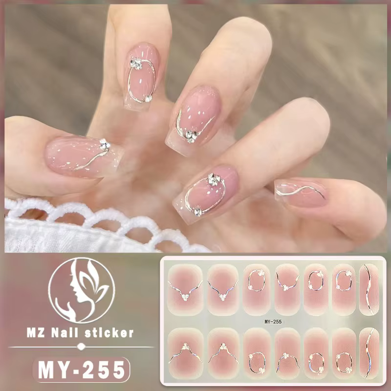 Autocollants 3D pour Ongles, Couverture Complète, Imperméable, Décoration de Manucure, Doux, DIY, St