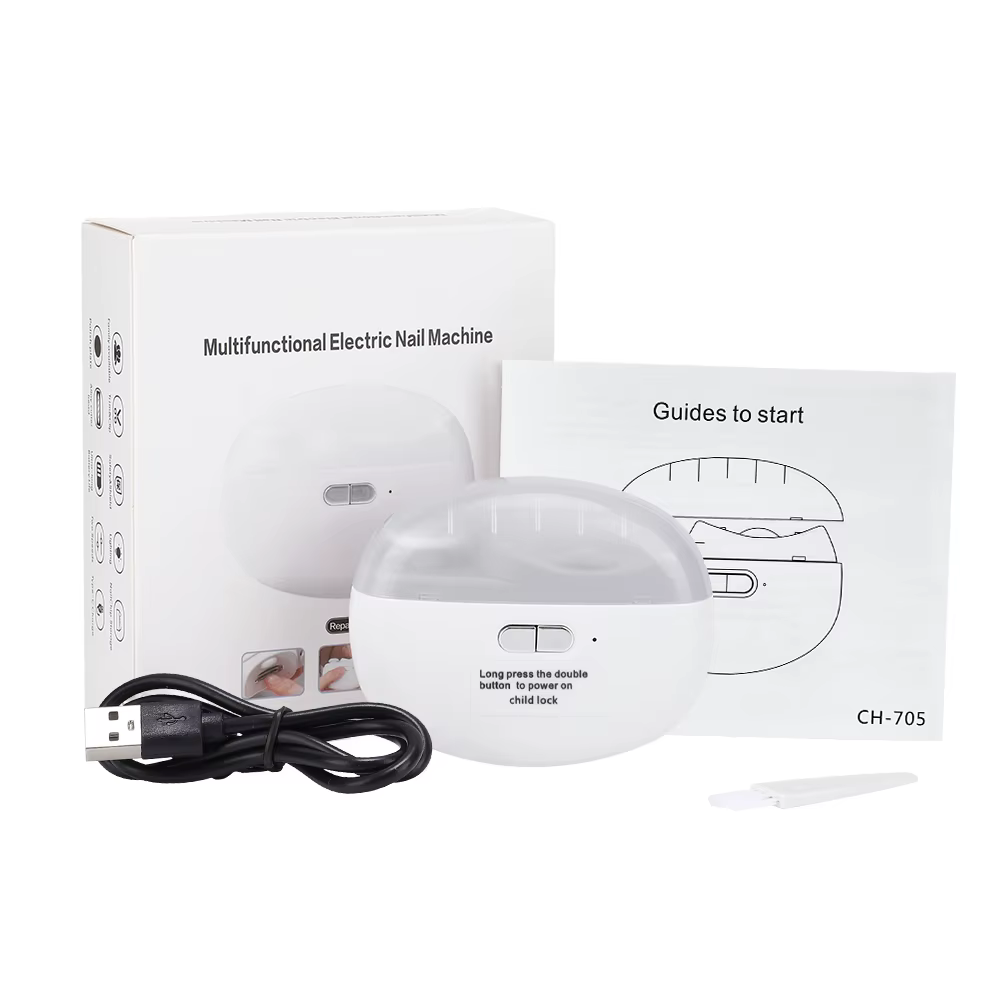 Coupe-ongles électrique avec fonction de ponçage et de polissage, coupe-ongles automatique rechargea