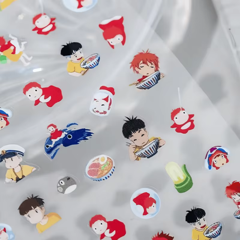 Miniso nouveaux autocollants d'ongle d'anime dessin animé Snoopy autocollants d'ongle autocollants P