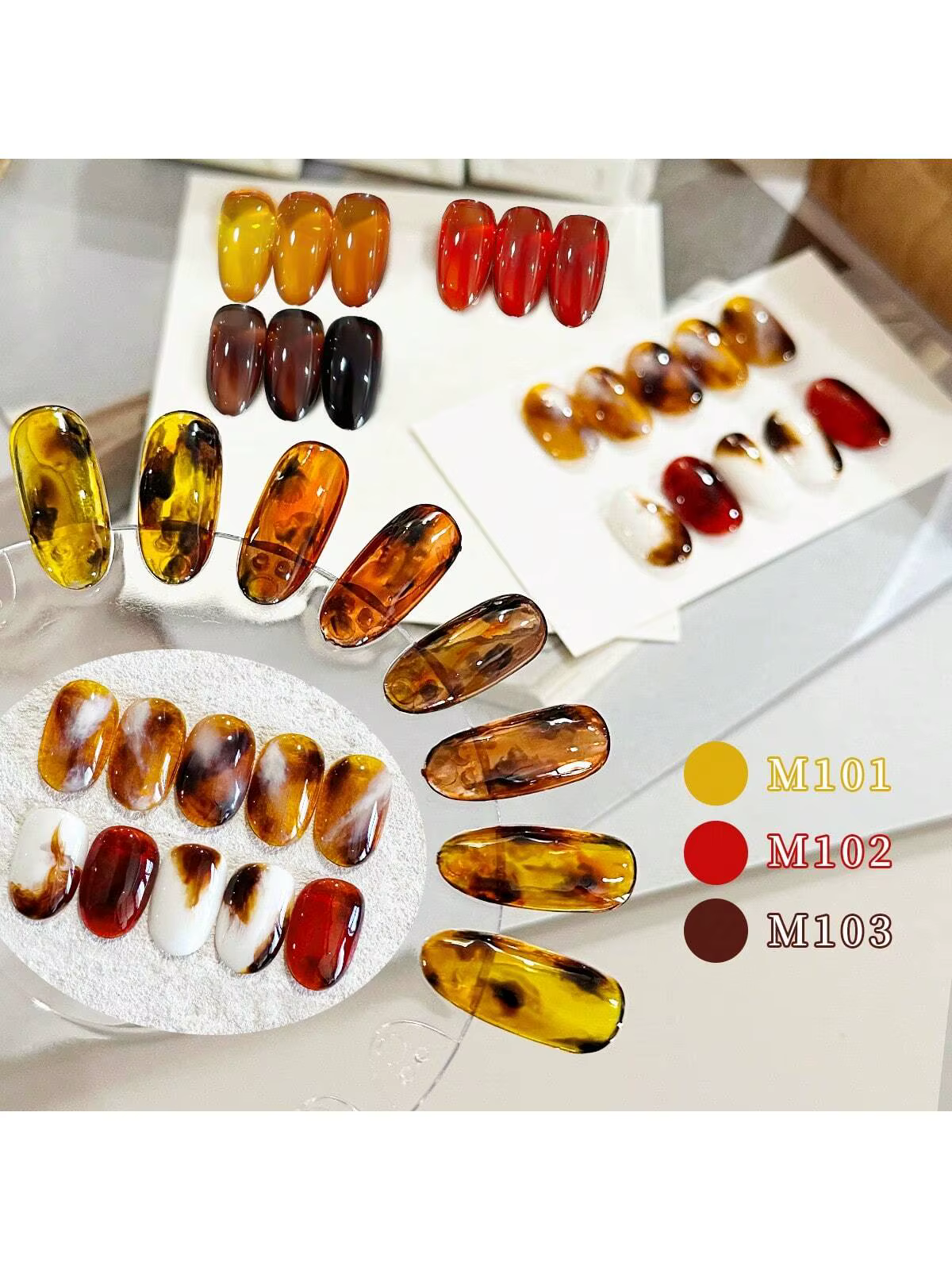 Vernis à ongles gel marron ambre transparent de 15Ml, UV Led, populaire, semi-permanent, pour la mai