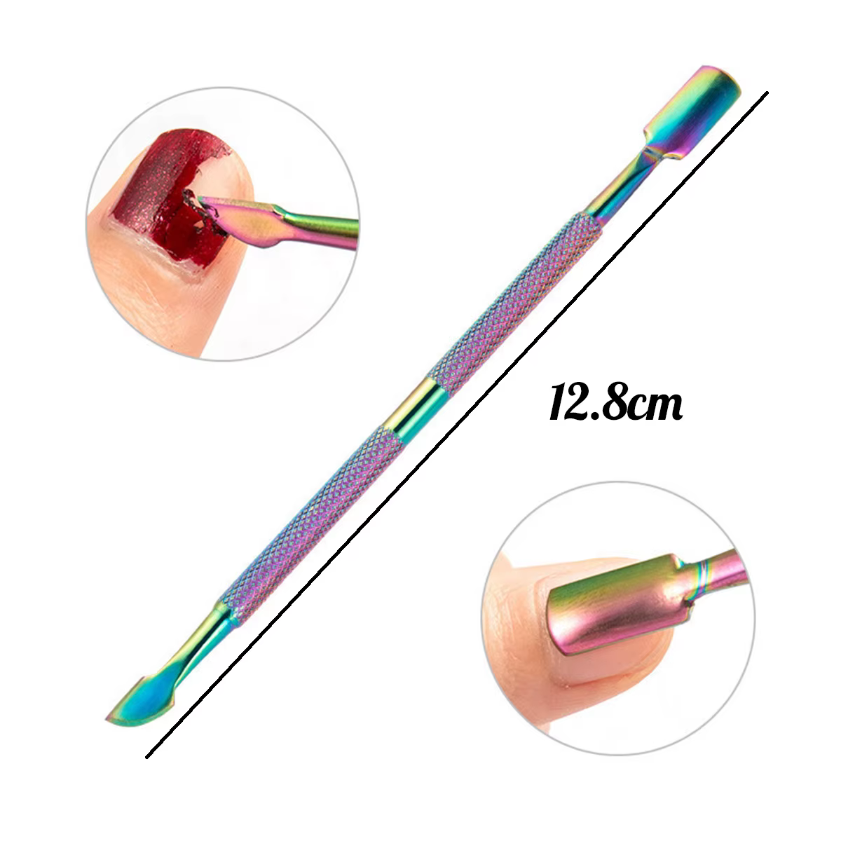 Coupe-ongles professionnel en acier inoxydable, ciseaux, pince multifonction, poussoir à cuticules,