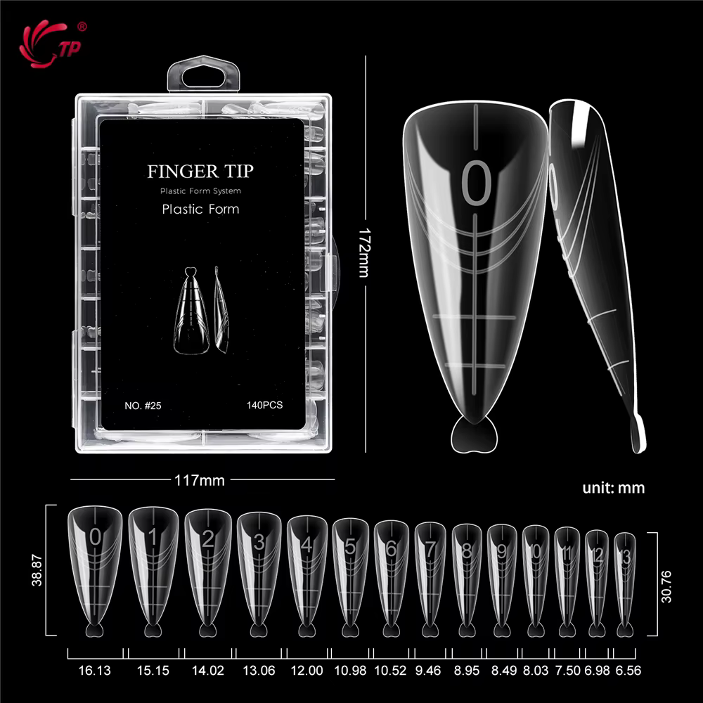 TP nouveau 70 pièces/140 pièces ongles clairs double forme couverture complète système d'extension d
