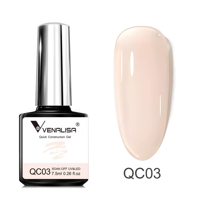 VENALISA 7,5 ml Gel de construction rapide, vernis à ongles gel semi-transparent, gel de trempage re