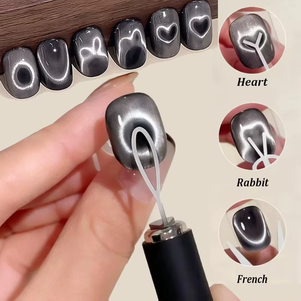  Ensemble complet d'outils auxiliaires magnétiques œil de chat pour Nail Art, pour trou noir, œil d