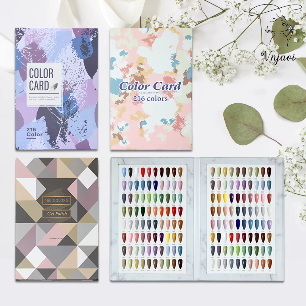 Livre d'exposition de faux ongles, 160/180/216 couleurs, livre de rangement de vernis à ongles, livr