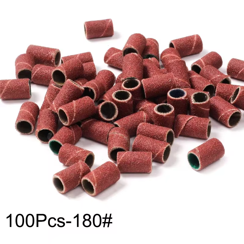 100/50pcs bandes de ponçage zèbre Machine forets à ongles polissage 80 # 150 # 240 # Outils de rem