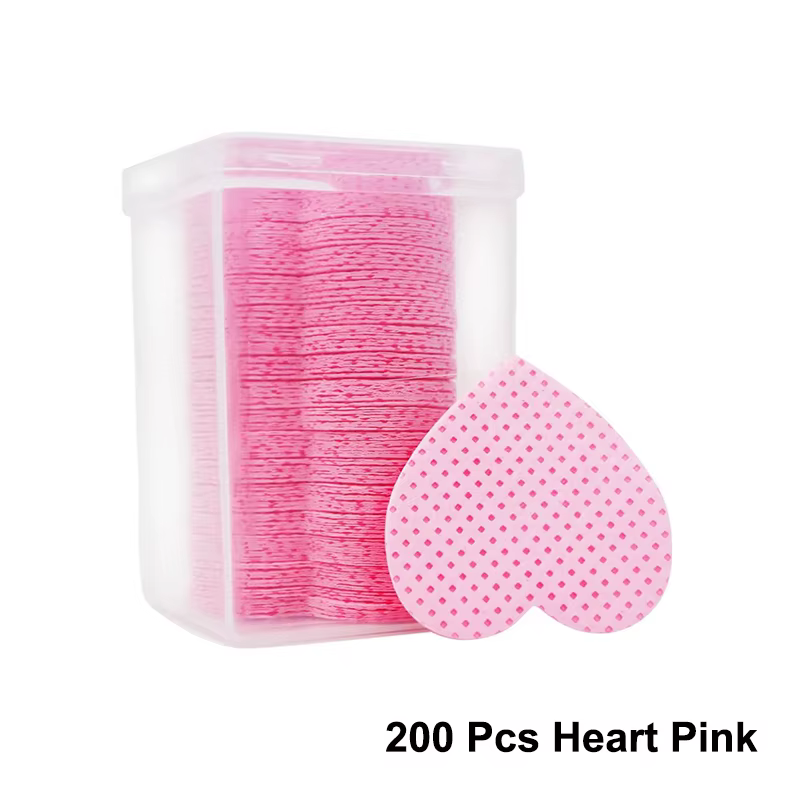LINMANDA 200 pièces lingettes de nettoyage des ongles non pelucheuses tampons de nettoyage des ongle