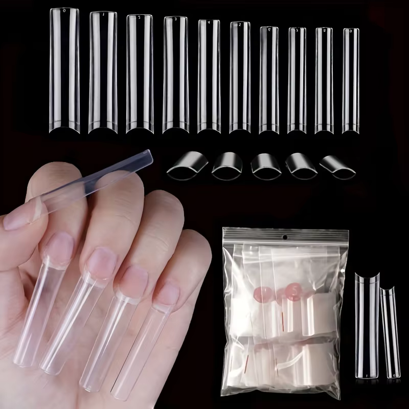 500 pièces XXL No C courbe ongles conseils pour ongles en acrylique, ensemble professionnel, droit c