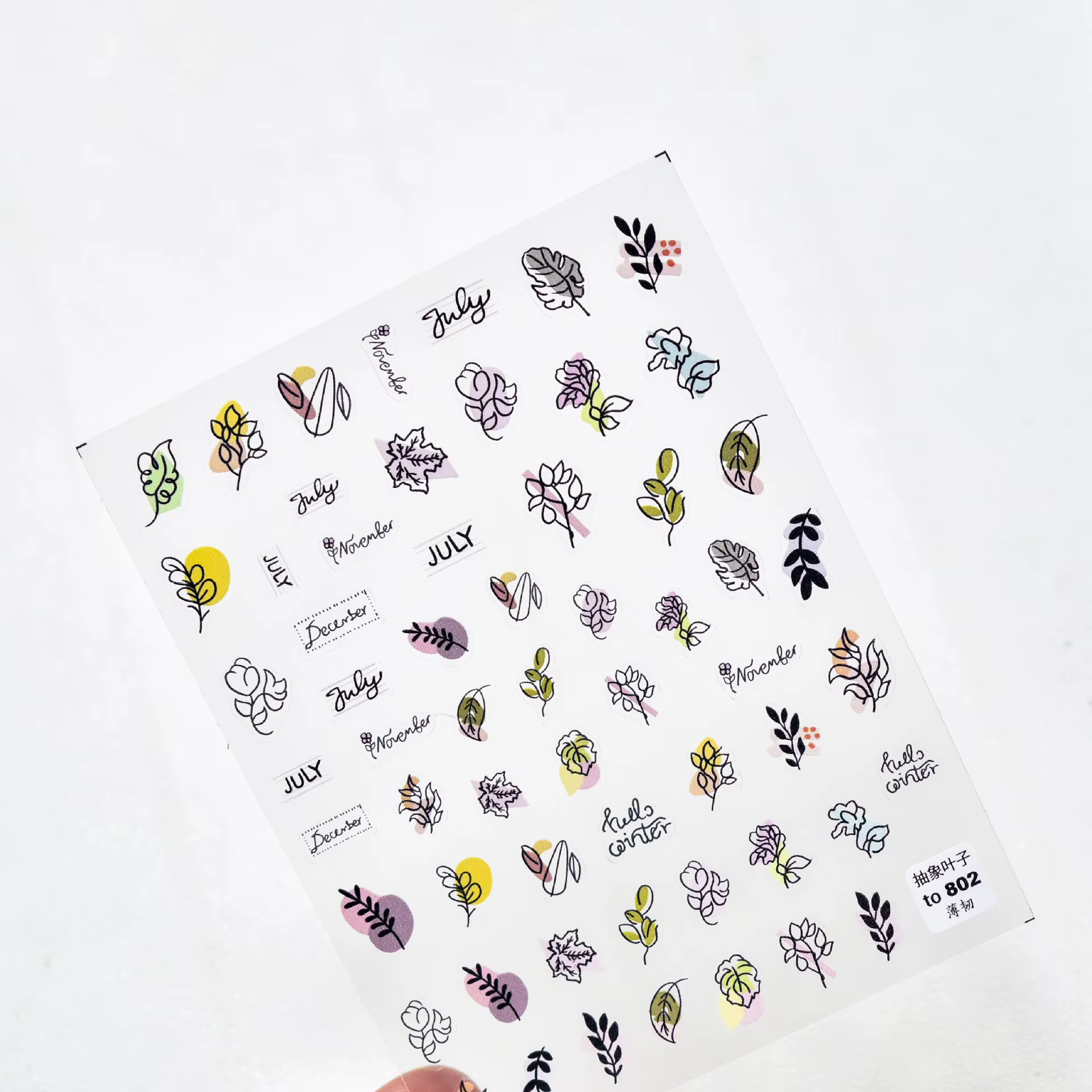 Autocollants 3D pour la décoration des ongles, décalcomanies à motifs de fleurs, nail art, nail art,