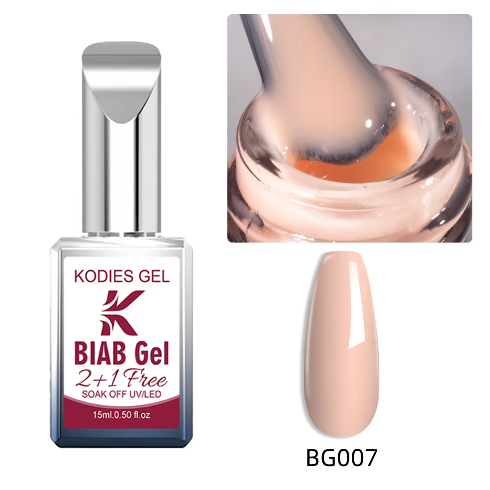 Gel constructeur pour ongles KODIES GEL Biab en flacon, sans HEMA, sans TPO, vernis à ongles en gel,