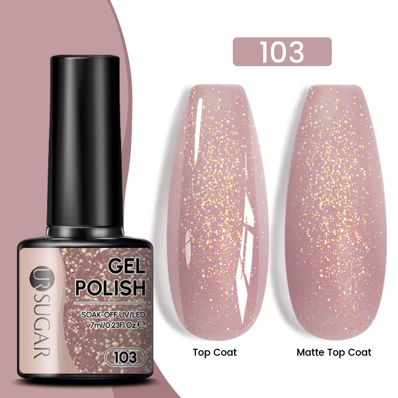 UR SUGAR 7.5ML bleu noir rouge paillettes paillettes couleur Gel vernis à ongles vernis Semi-permane