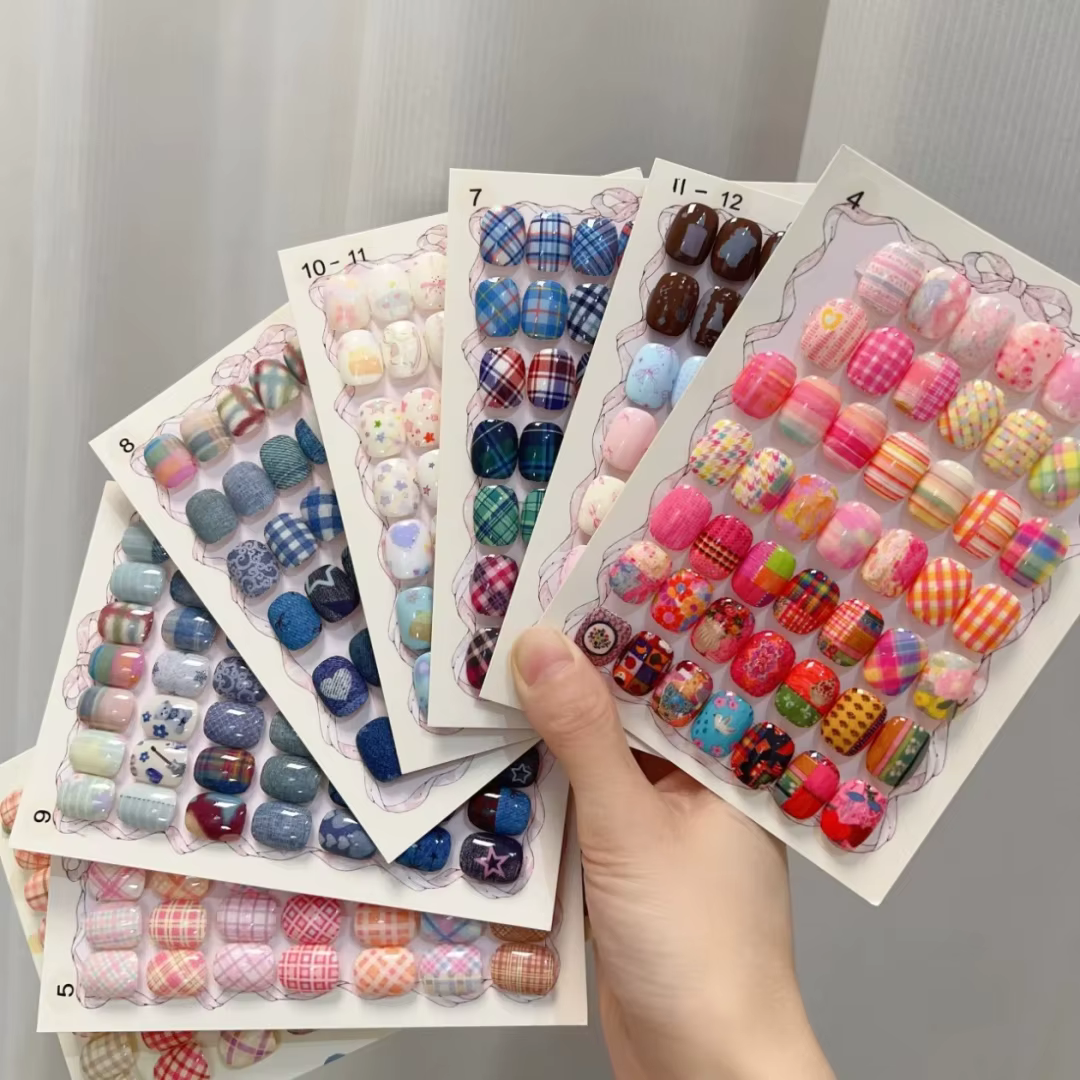 10 rouleaux à carreaux mille oiseaux arc étoiles feuilles à ongles papier de transfert Nail Art auto