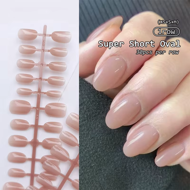 30 pièces pointe d'ongle faux ongles mode portable faux ongles Simple couverture complète presse sur