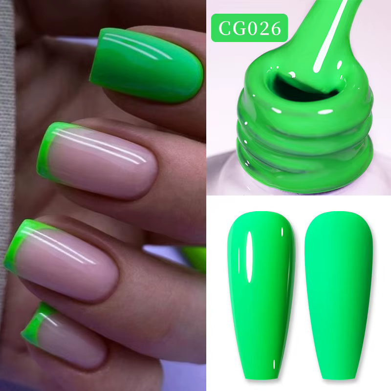 BORN PRETTY Vernis à ongles gel rose couleur néon pour l'été, texture lisse semi-permanente UV LED,