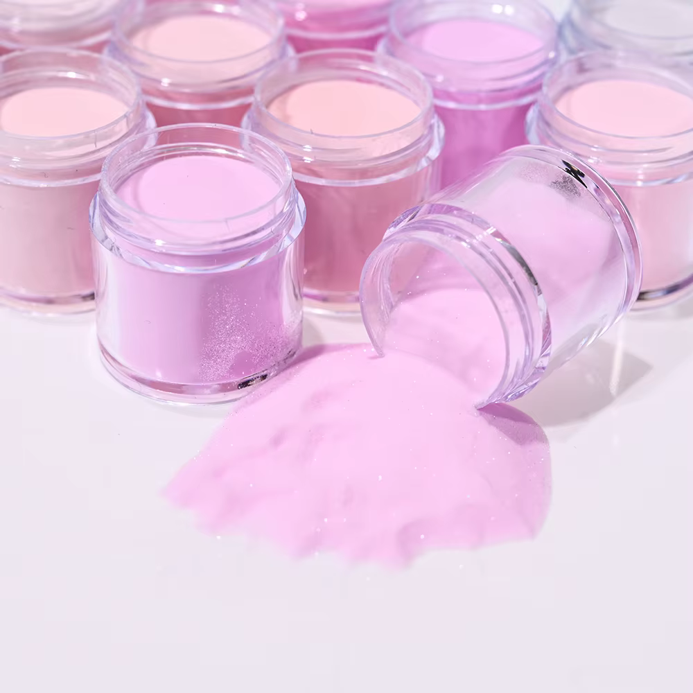 Poudre acrylique pour ongles N64.Art, 10 g/bouteille, pointes en polymère, extension rose nude, trem