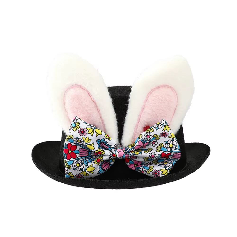 Accessoire Chapeau de Pâques noir pour déguisement, jeu de rôle, accessoire photo, cosplay, spectacl